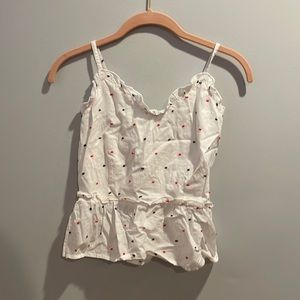 Brand red, white and blue blouse